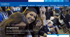 Desktop Screenshot of creighton.edu