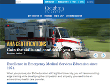 Tablet Screenshot of ems.creighton.edu